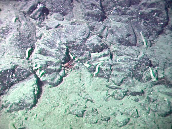 Fractured pillow basalts