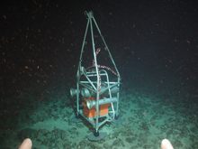 Eye-in-the-Sea in position at around 1,800 feet in the Gulf of Mexico. Eye-in-the-Sea in position at around 1,800 feet in the Gulf of Mexico.