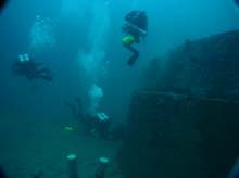 divers over turret