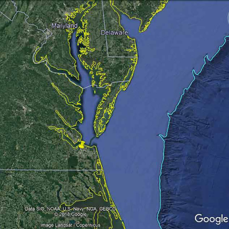 Location of NOAA Ship Okeanos Explorer on July 2, 2018.