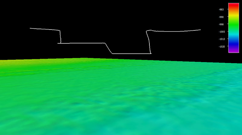 The dive track for Windows to the Deep 2021 Dive 13: Midwater South.